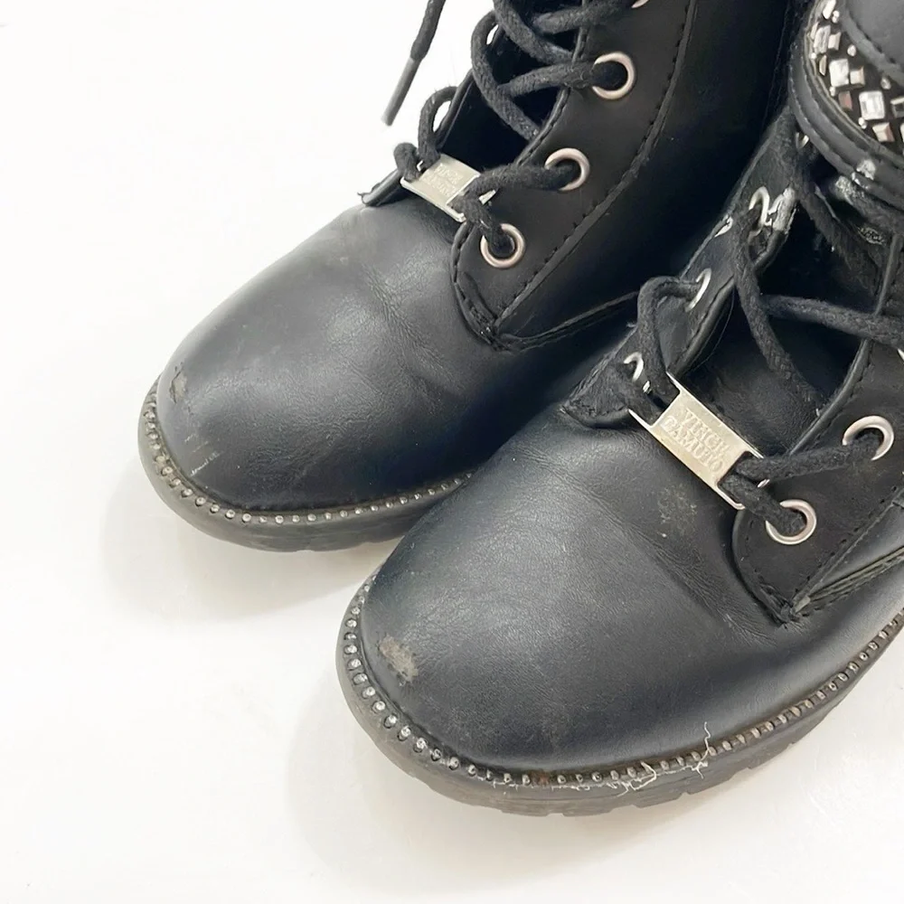 Vince Camuto toddler girls black moto boots